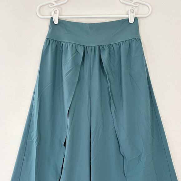 Halara Pants Womens Medium Breezeful High Waist Palazzo Flowy Wide Leg Blue NWT - Picture 3 of 10